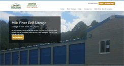 Desktop Screenshot of millsriverselfstorage.com