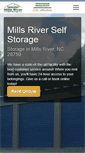 Mobile Screenshot of millsriverselfstorage.com