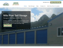 Tablet Screenshot of millsriverselfstorage.com